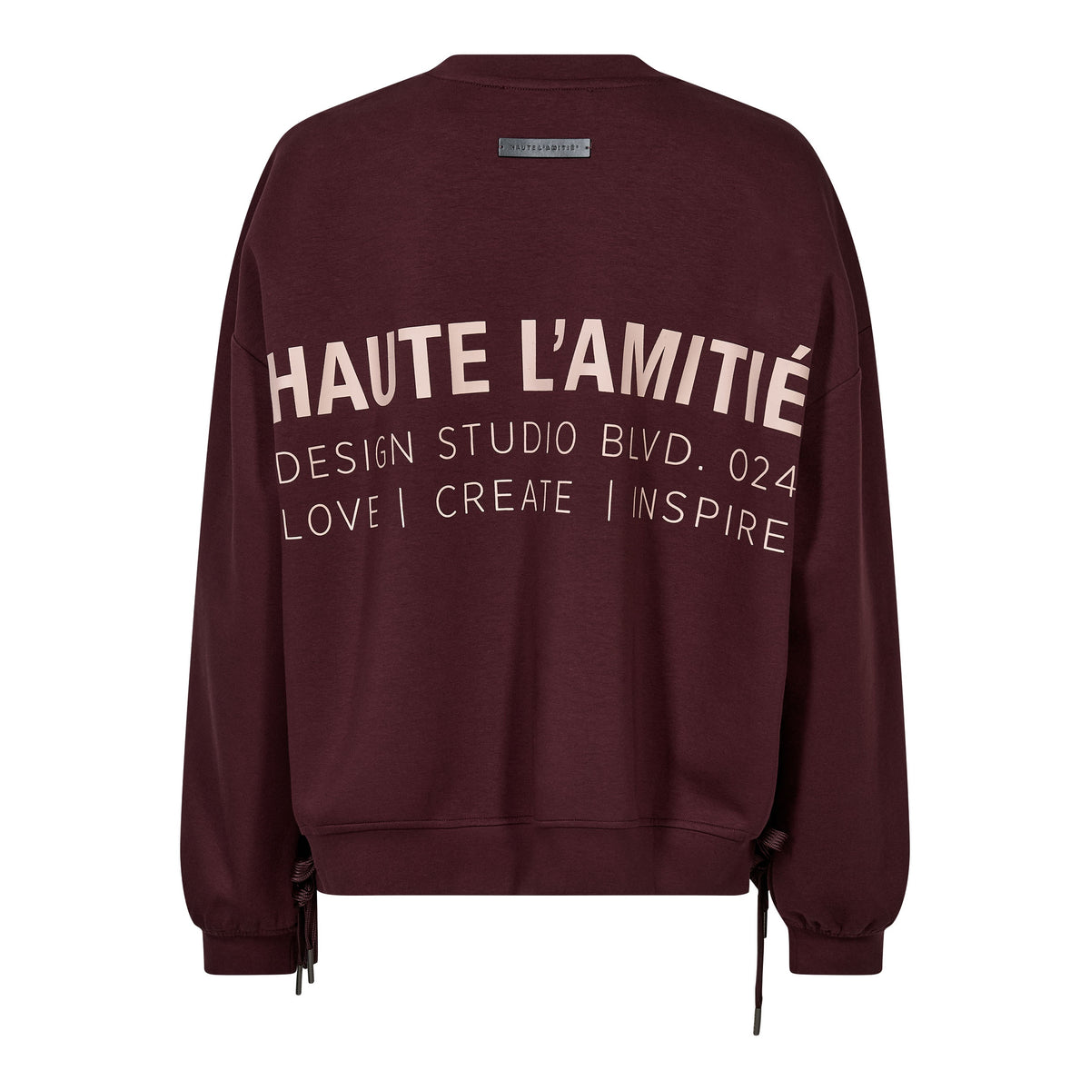 New Studio Tie Sweat - Wine