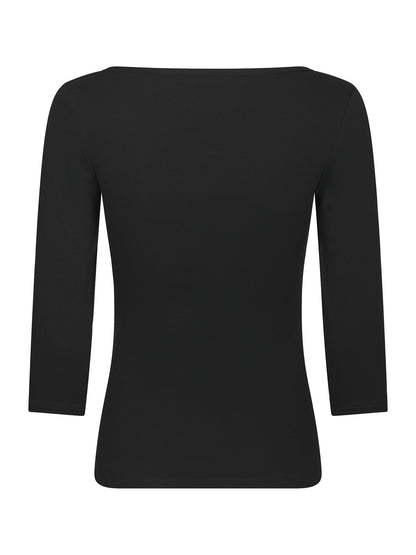 Thyra Jersey Blouse - Black