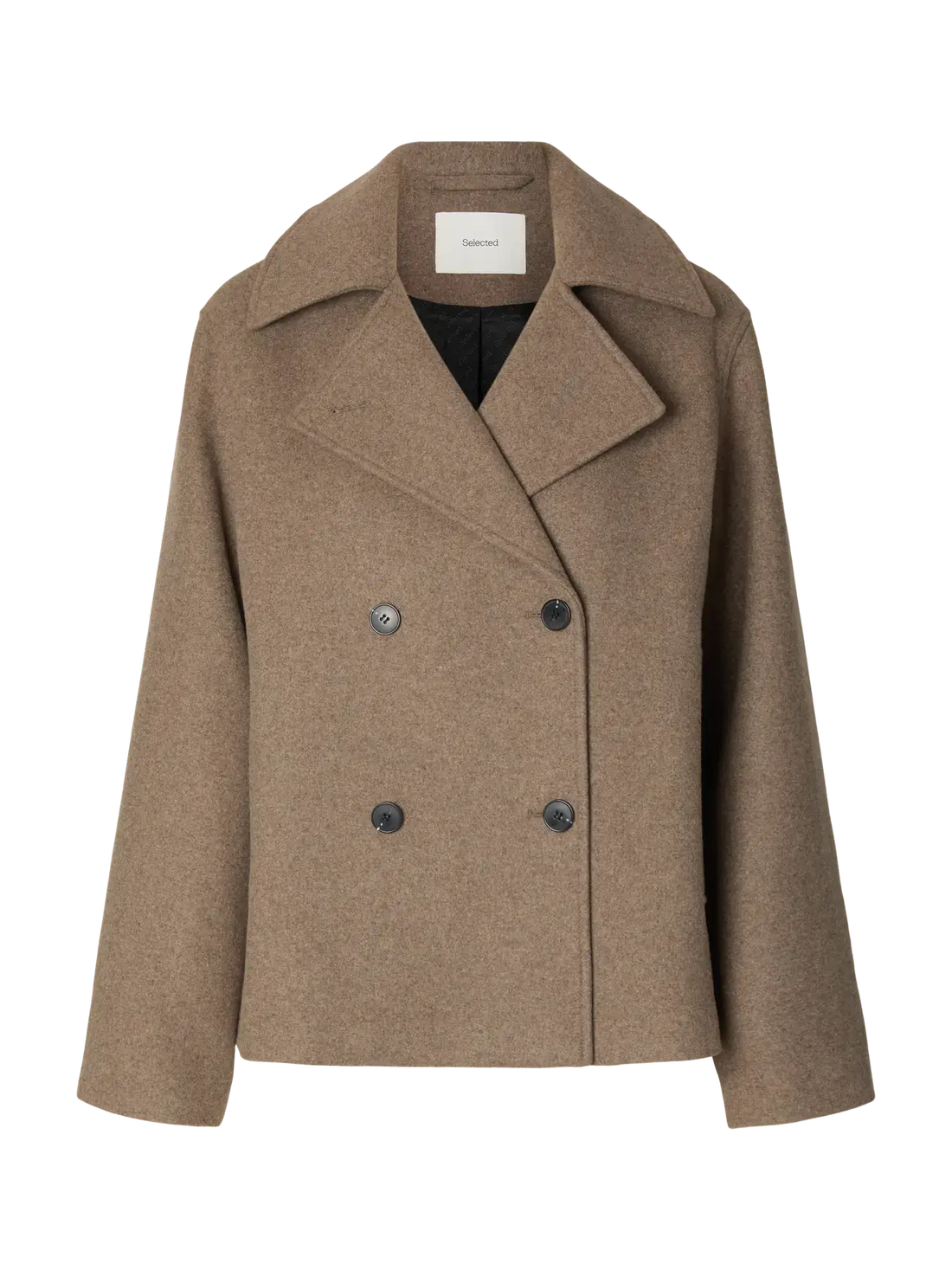 SLFZia-Alma Wollmischjacke - Fallen Rock Mel.