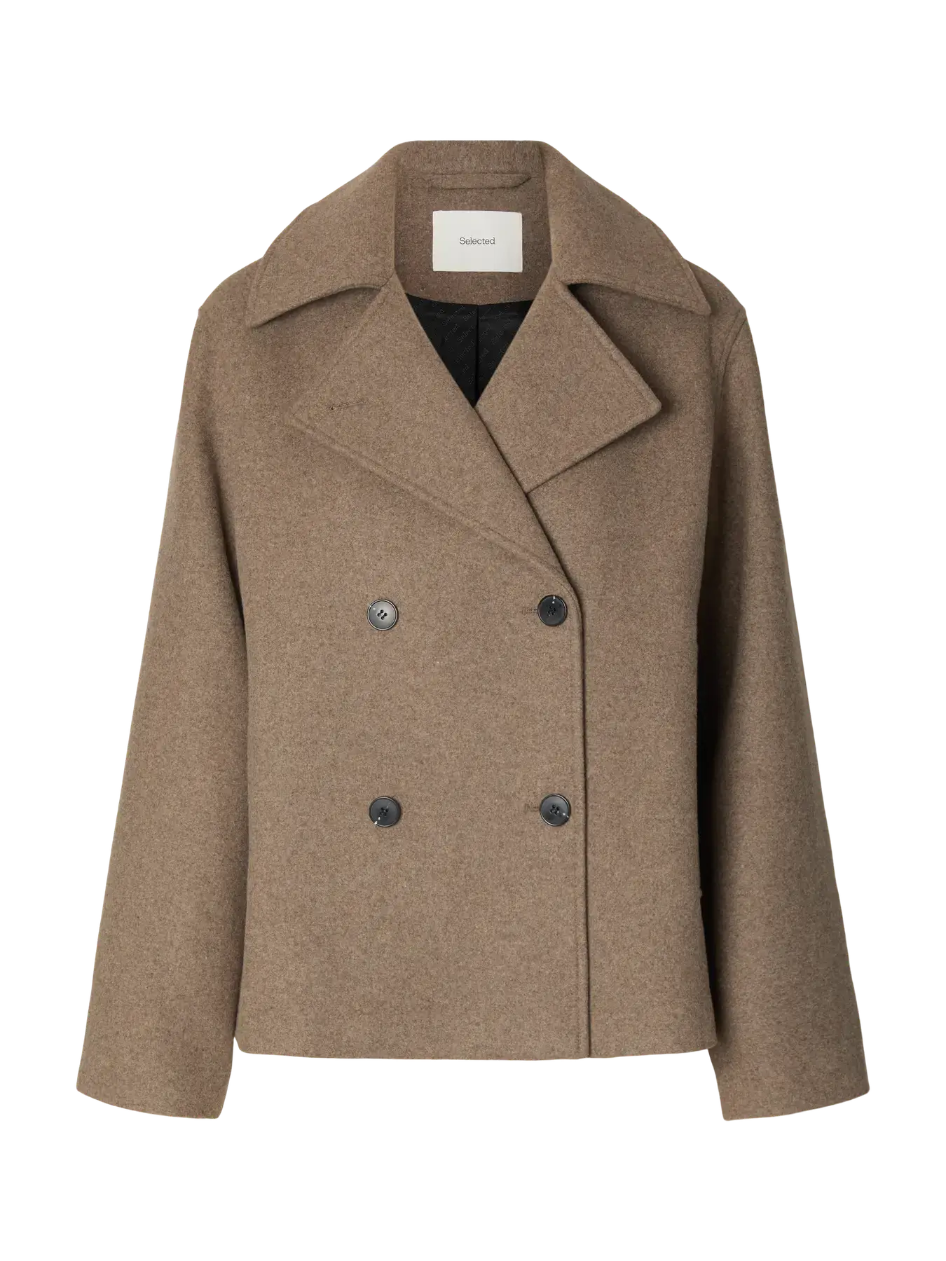 SLFZia-Alma Wollmischjacke - Fallen Rock Mel.