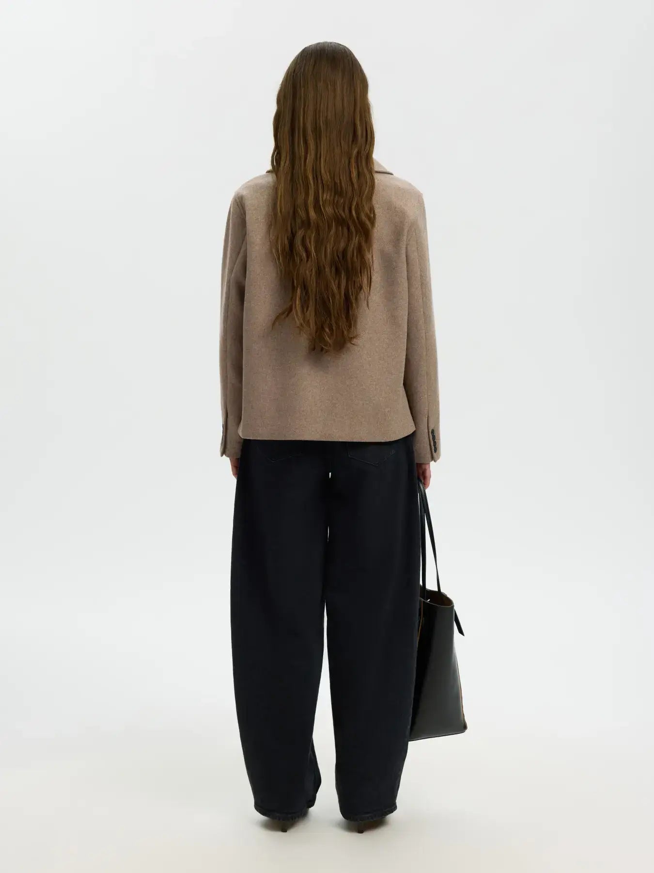SLFZia-Alma Wollmischjacke - Fallen Rock Mel.