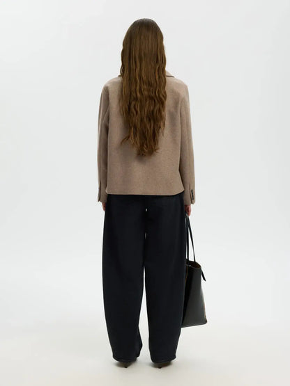 SLFZia-Alma Wollmischjacke - Fallen Rock Mel.