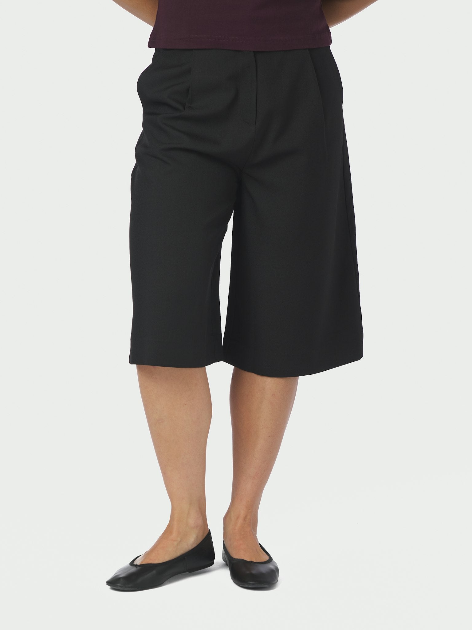 Rima Solid Shorts - Black