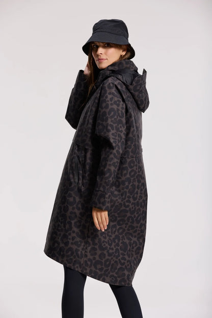 Romy Raincoat - Leopard Cacao