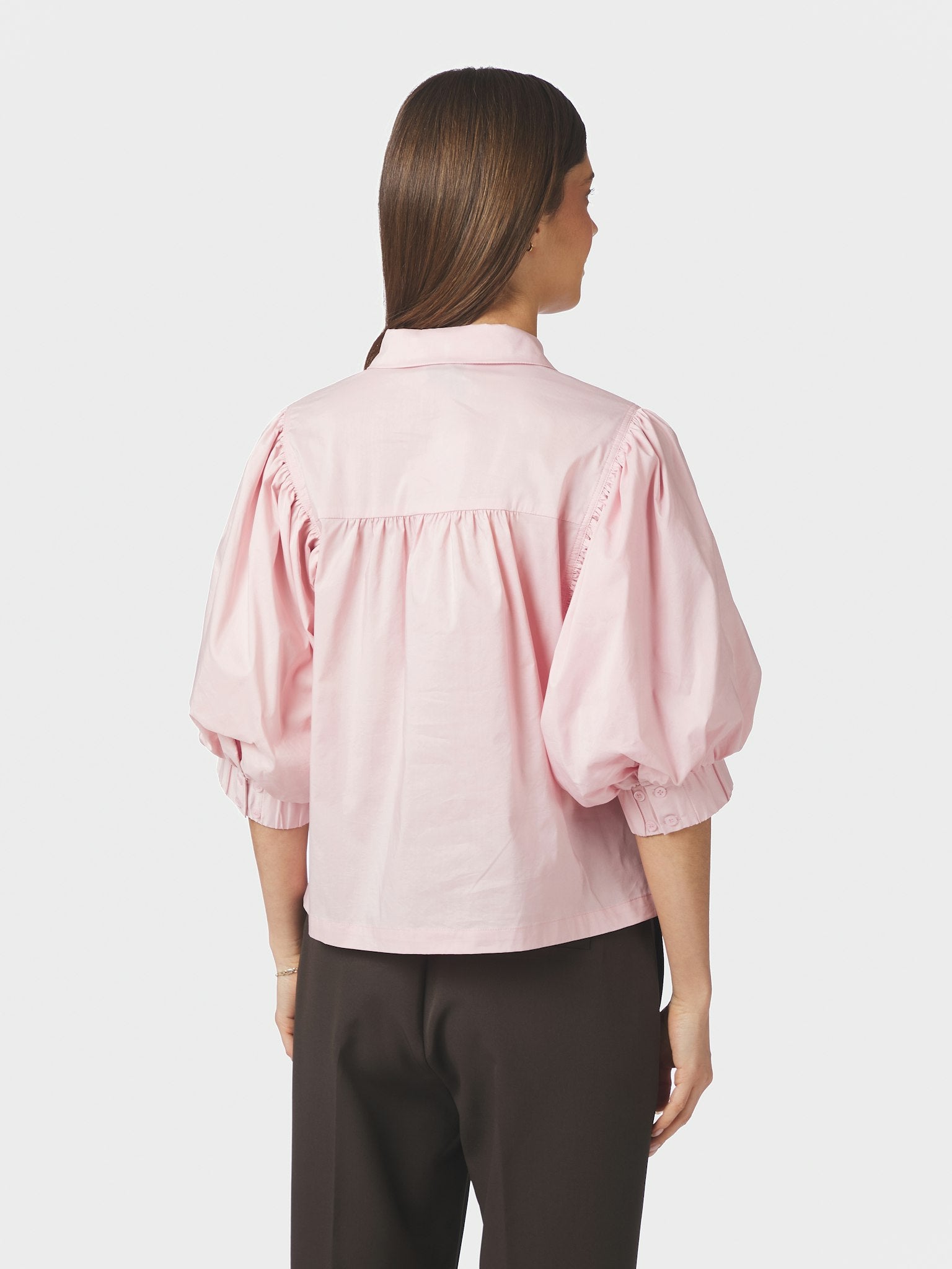 Etta Poplin Shirt - Rose