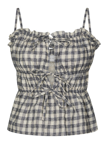 Seylor Check Top - Black