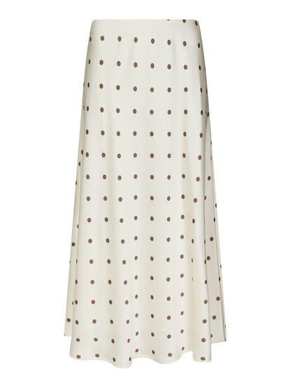 Bovary Dotted Skirt - Creme