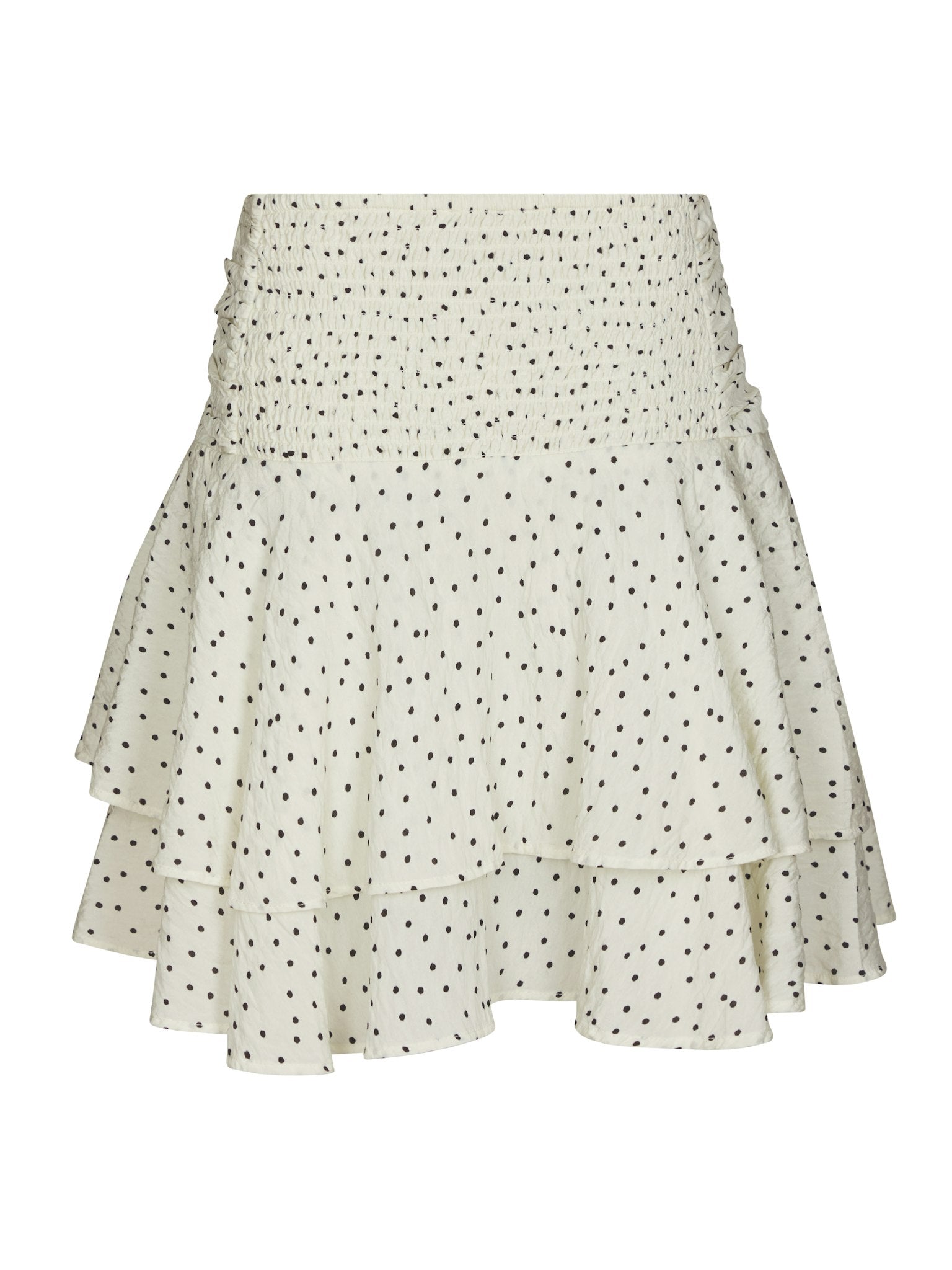 Janie Mini Dot Skirt - Off White