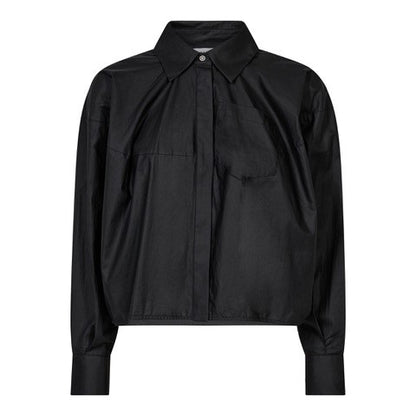Sophie Din Coated Shirt - Black