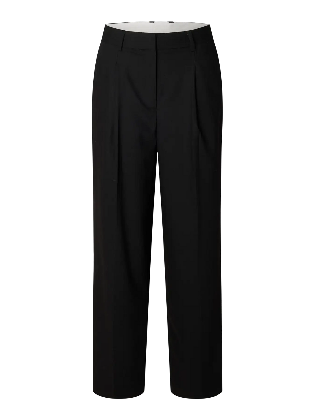 SLFWide Mara Wool Blend HW Pant - Black