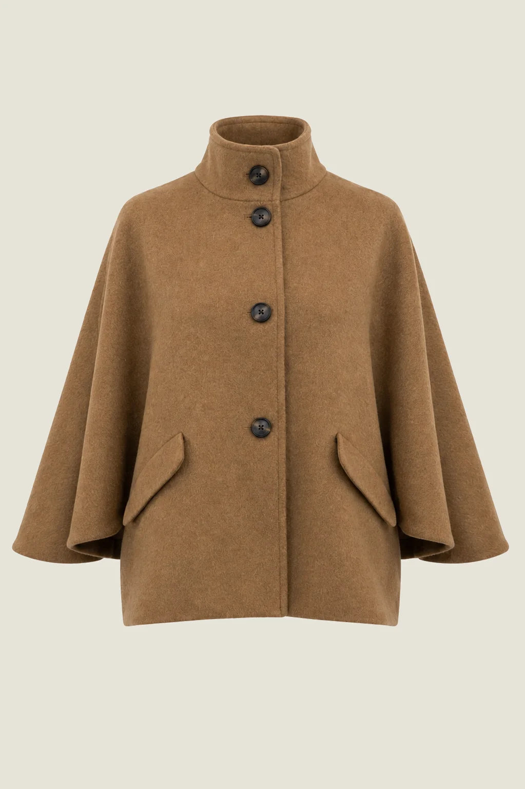 Zoelle Wool Cape - Tabacco