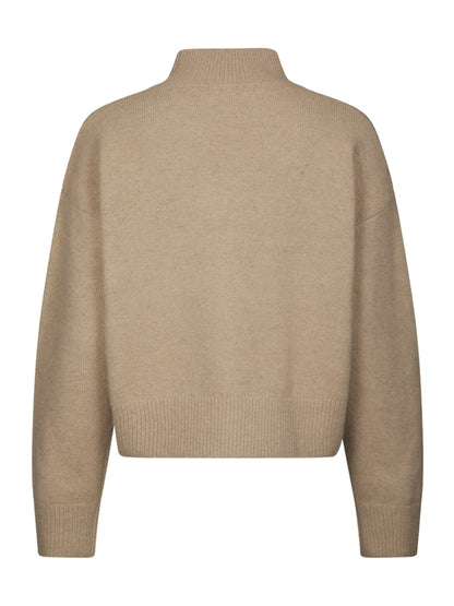 Paulina Knit Blouse - Warm Grey